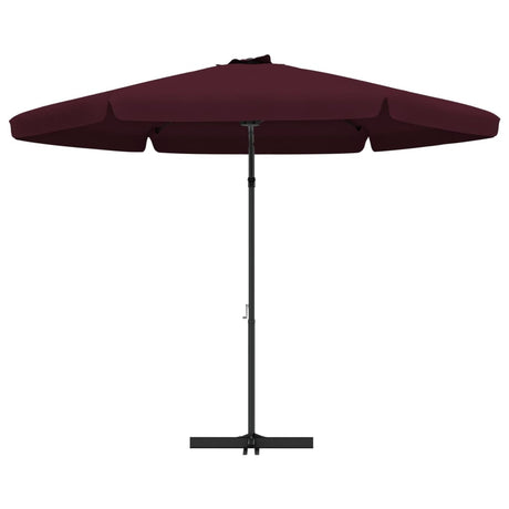 Parasol met stalen paal 300 cm bordeauxrood - AllerleiShop