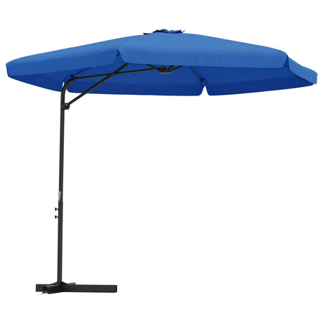 Parasol met stalen paal 300 cm azuurblauw - AllerleiShop