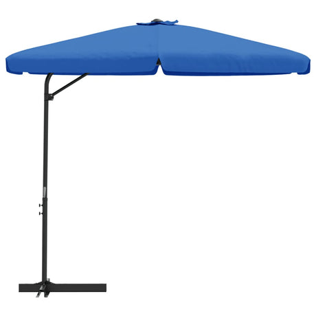 Parasol met stalen paal 300 cm azuurblauw - AllerleiShop