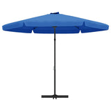 Parasol met stalen paal 300 cm azuurblauw - AllerleiShop