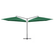 Parasol dubbel met stalen paal 250x250 cm groen - AllerleiShop