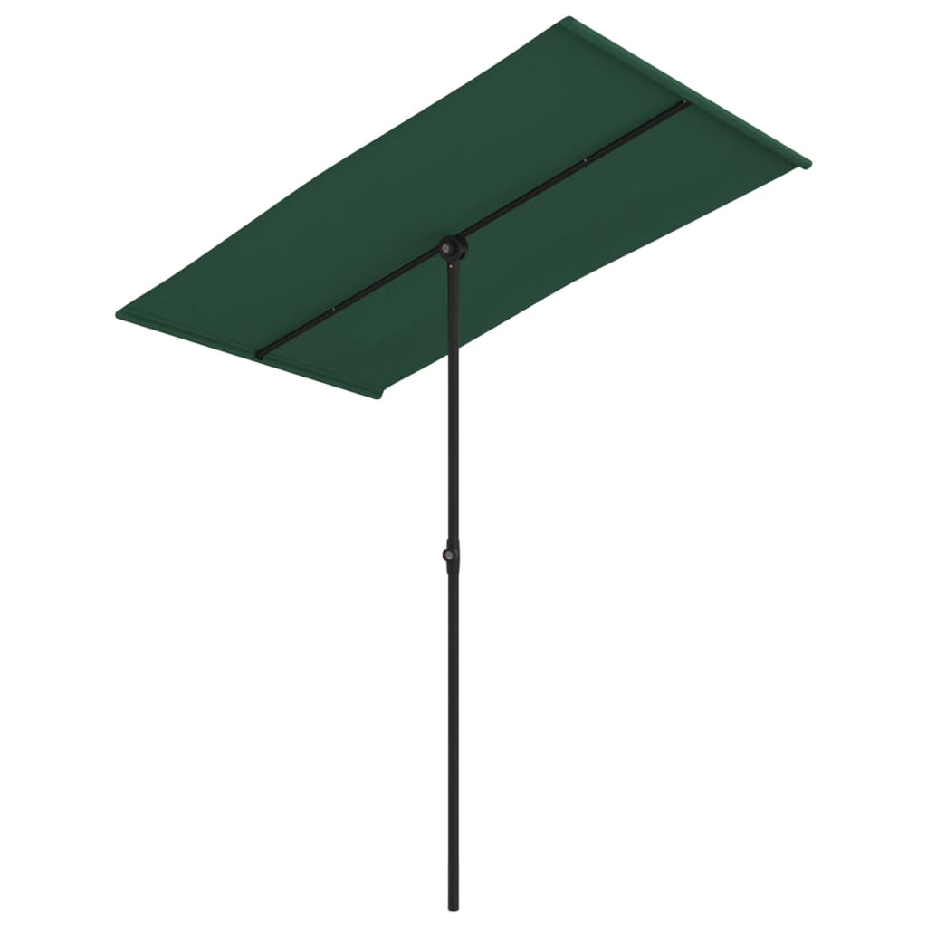 Parasol met aluminium paal 180x110 cm groen - AllerleiShop