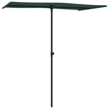 Parasol met aluminium paal 180x110 cm groen - AllerleiShop