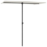 Parasol met aluminium paal 180x110 cm zandwit - AllerleiShop