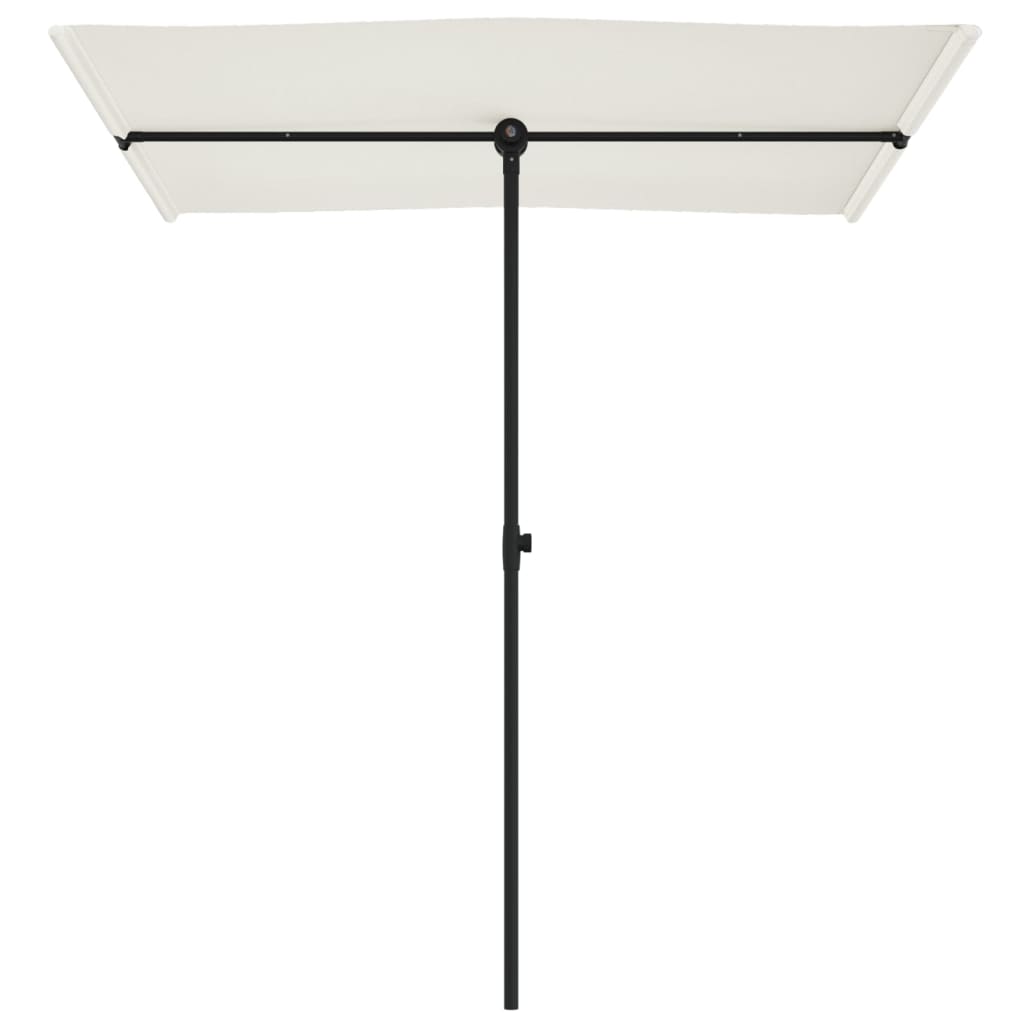 Parasol met aluminium paal 180x110 cm zandwit - AllerleiShop