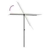 Parasol met aluminium paal 180x110 cm zandwit - AllerleiShop