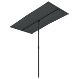 Parasol met aluminium paal 180x110 cm antraciet - AllerleiShop