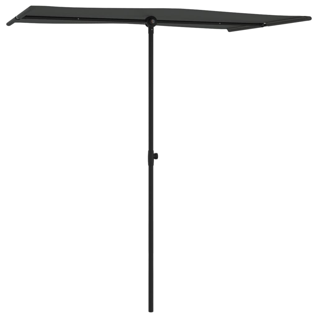 Parasol met aluminium paal 180x110 cm antraciet - AllerleiShop