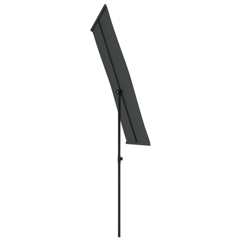 Parasol met aluminium paal 180x110 cm antraciet - AllerleiShop