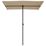 Parasol met aluminium paal 180x110 cm taupe - AllerleiShop