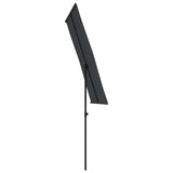 Parasol met aluminium paal 180x110 cm zwart - AllerleiShop