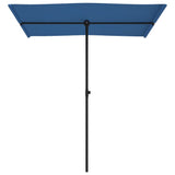 Parasol met aluminium paal 180x110 cm azuurblauw - AllerleiShop