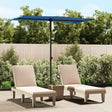 Parasol met aluminium paal 180x110 cm azuurblauw - AllerleiShop