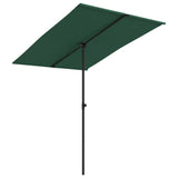 Parasol met aluminium paal 2x1,5 m groen - AllerleiShop