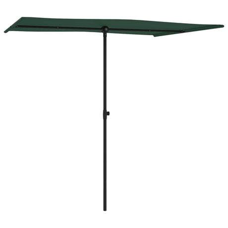 Parasol met aluminium paal 2x1,5 m groen - AllerleiShop