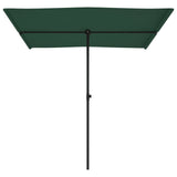 Parasol met aluminium paal 2x1,5 m groen - AllerleiShop