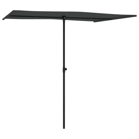 Parasol met aluminium paal 2x1,5 m antracietkleurig - AllerleiShop