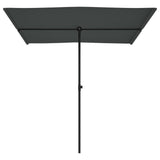 Parasol met aluminium paal 2x1,5 m antracietkleurig - AllerleiShop