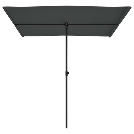 Parasol met aluminium paal 2x1,5 m antracietkleurig - AllerleiShop