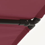 Parasol met aluminium paal 2x1,5 m bordeauxrood - AllerleiShop