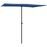 Parasol met aluminium paal 2x1,5 m azuurblauw - AllerleiShop