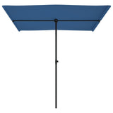 Parasol met aluminium paal 2x1,5 m azuurblauw - AllerleiShop