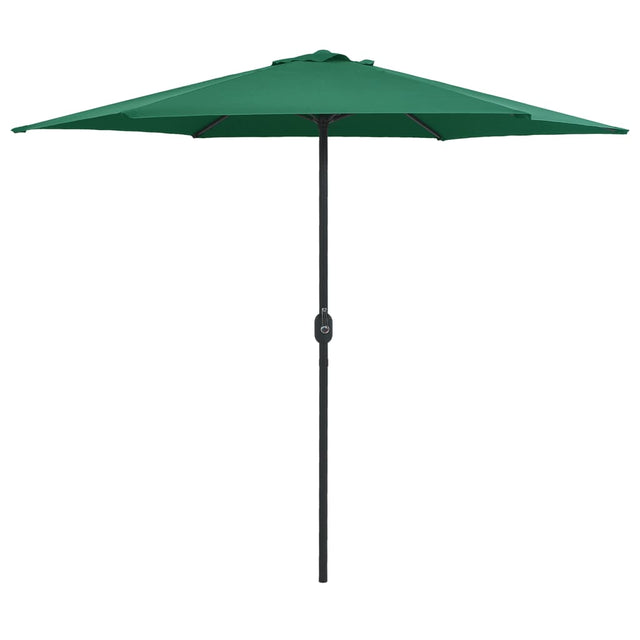 Parasol met aluminium paal 270x246 cm groen - AllerleiShop