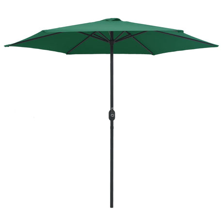 Parasol met aluminium paal 270x246 cm groen - AllerleiShop