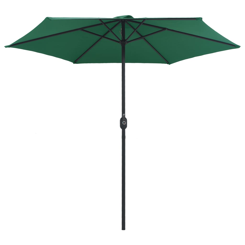 Parasol met aluminium paal 270x246 cm groen - AllerleiShop