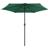 Parasol met aluminium paal 270x246 cm groen - AllerleiShop