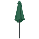 Parasol met aluminium paal 270x246 cm groen - AllerleiShop