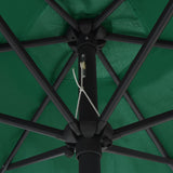 Parasol met aluminium paal 270x246 cm groen - AllerleiShop