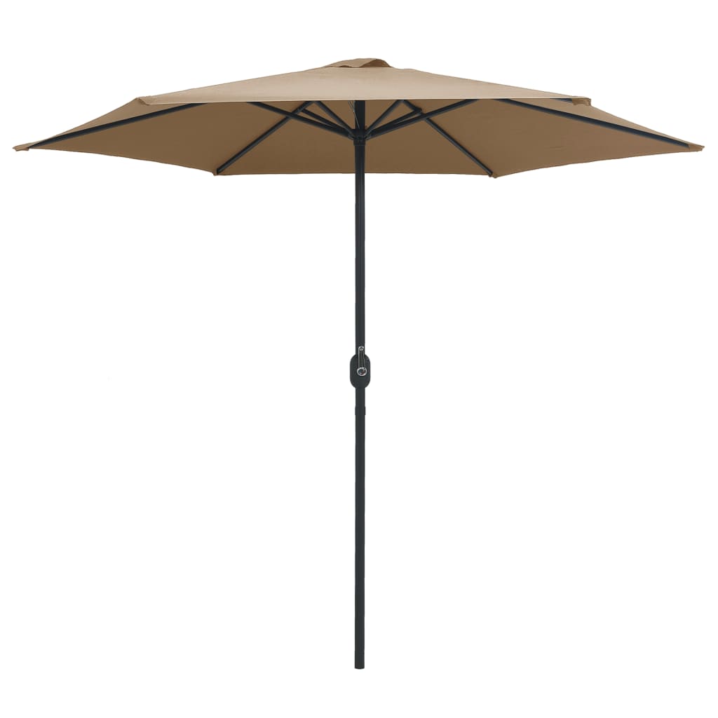 Parasol met aluminium paal 270x246 cm taupe - AllerleiShop