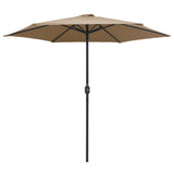 Parasol met aluminium paal 270x246 cm taupe - AllerleiShop