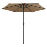 Parasol met aluminium paal 270x246 cm taupe - AllerleiShop