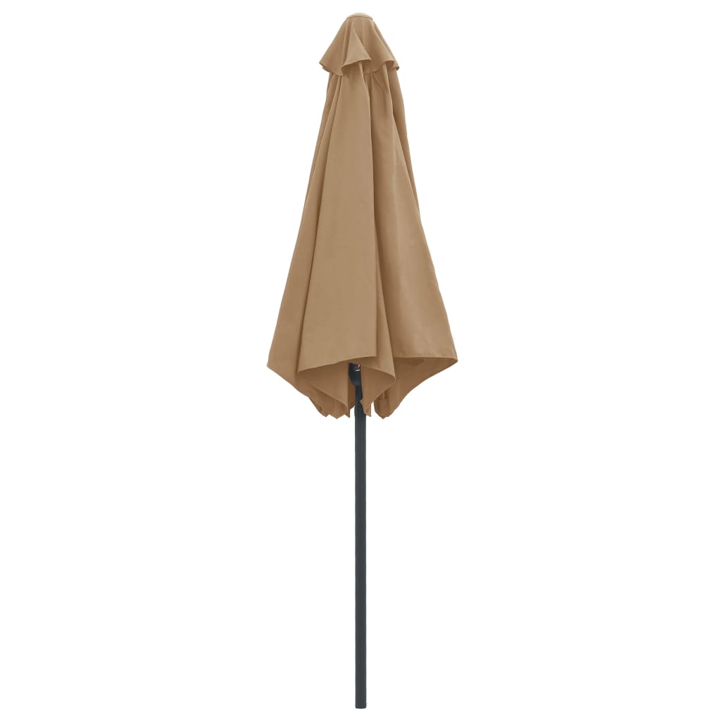 Parasol met aluminium paal 270x246 cm taupe - AllerleiShop