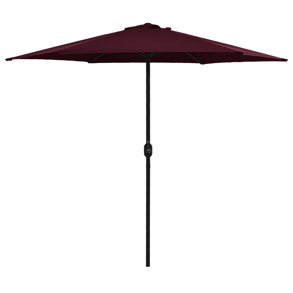 Parasol met aluminium paal 270x246 cm bordeauxrood - AllerleiShop