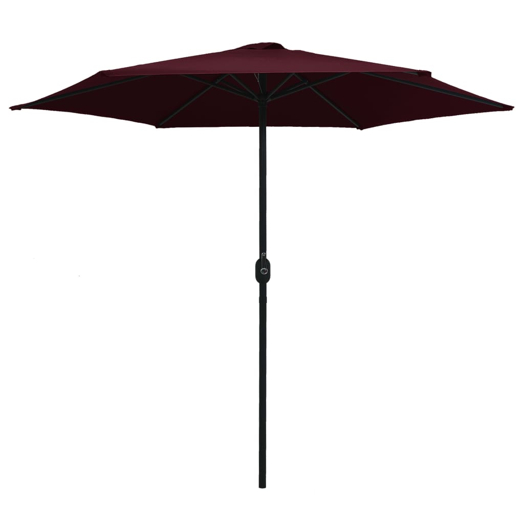 Parasol met aluminium paal 270x246 cm bordeauxrood - AllerleiShop