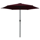 Parasol met aluminium paal 270x246 cm bordeauxrood - AllerleiShop