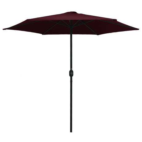 Parasol met aluminium paal 270x246 cm bordeauxrood - AllerleiShop