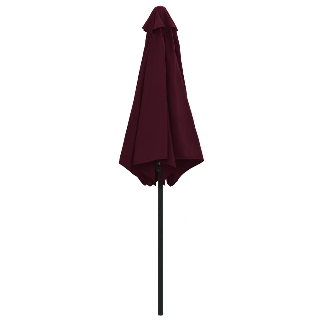 Parasol met aluminium paal 270x246 cm bordeauxrood - AllerleiShop