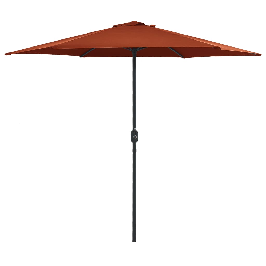 Parasol met aluminium paal 270x246 cm terracottakleurig - AllerleiShop