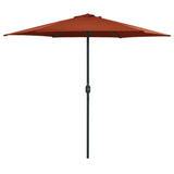 Parasol met aluminium paal 270x246 cm terracottakleurig - AllerleiShop