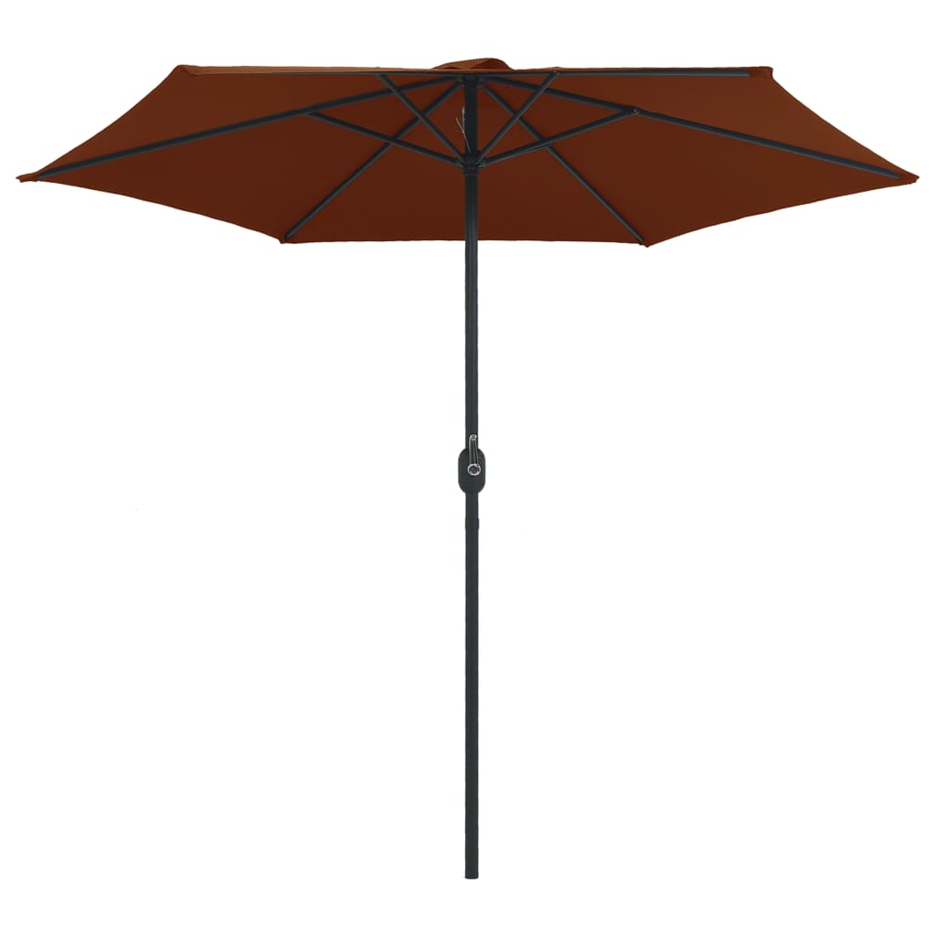 Parasol met aluminium paal 270x246 cm terracottakleurig - AllerleiShop