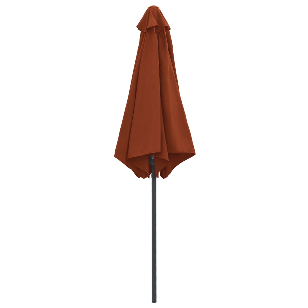 Parasol met aluminium paal 270x246 cm terracottakleurig - AllerleiShop