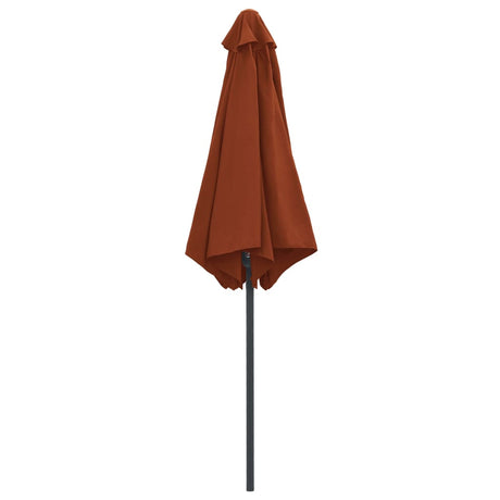 Parasol met aluminium paal 270x246 cm terracottakleurig - AllerleiShop