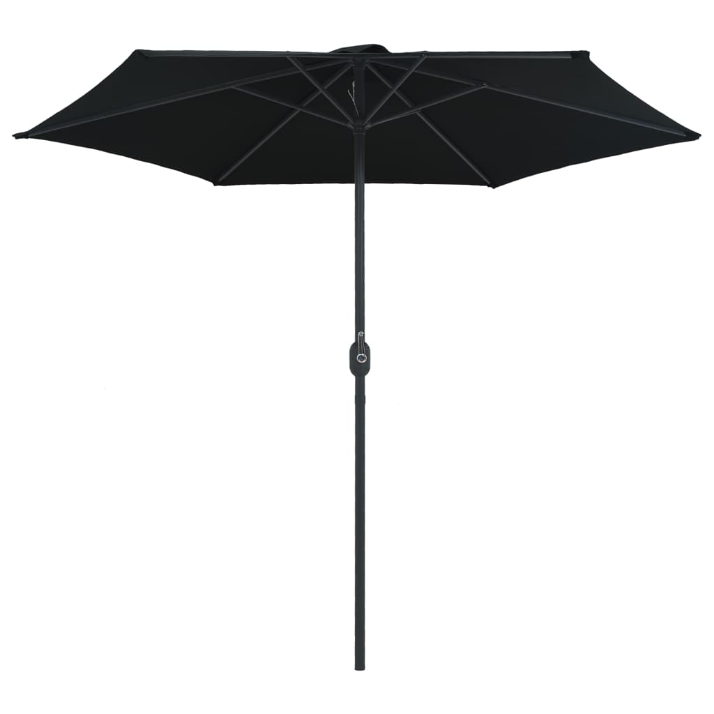 Parasol met aluminium paal 270x246 cm zwart - AllerleiShop