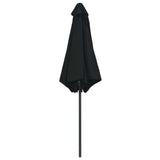 Parasol met aluminium paal 270x246 cm zwart - AllerleiShop