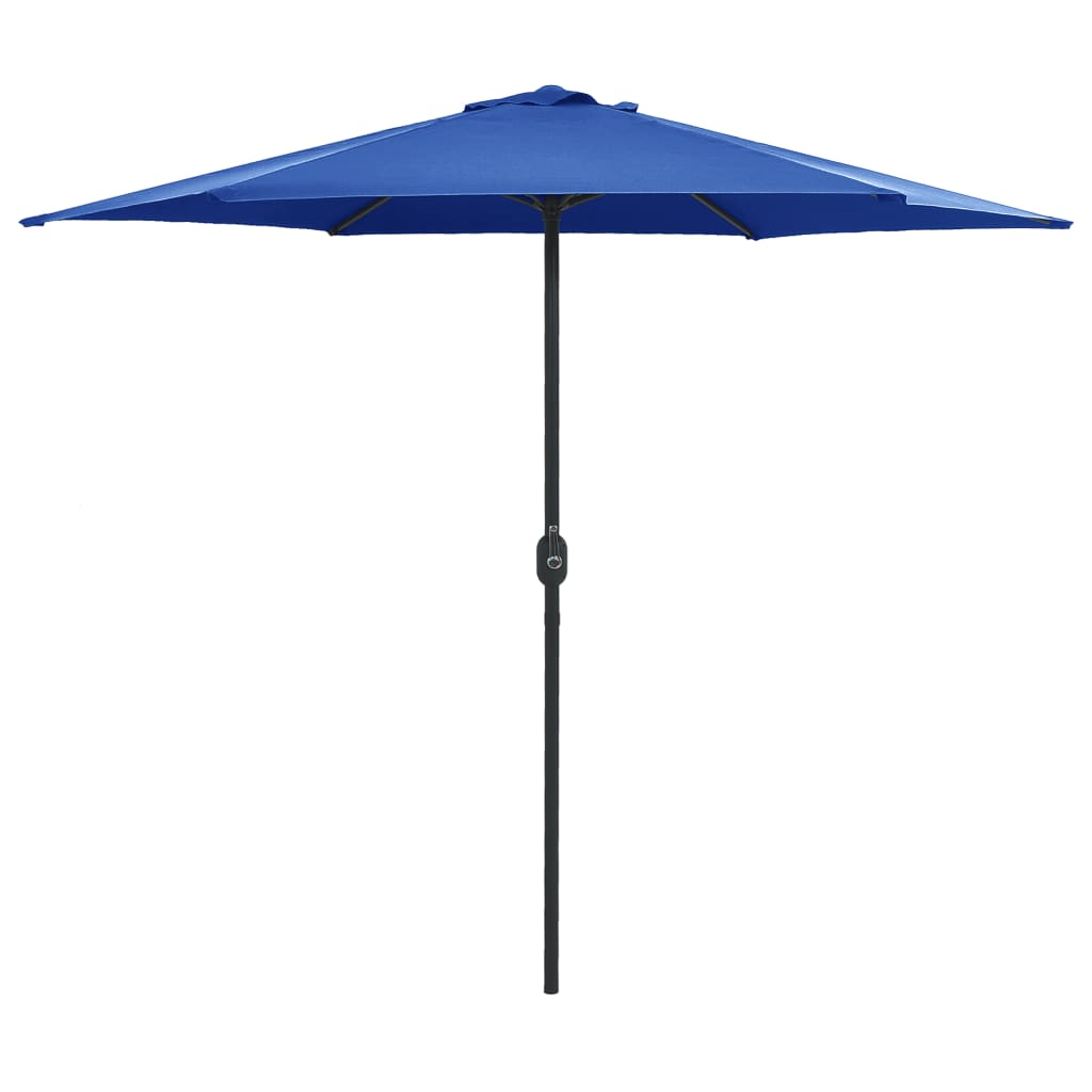 Parasol met aluminium paal 270x246 cm azuurblauw - AllerleiShop