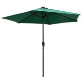 Parasol met LED-verlichting en aluminium paal 270 cm groen - AllerleiShop